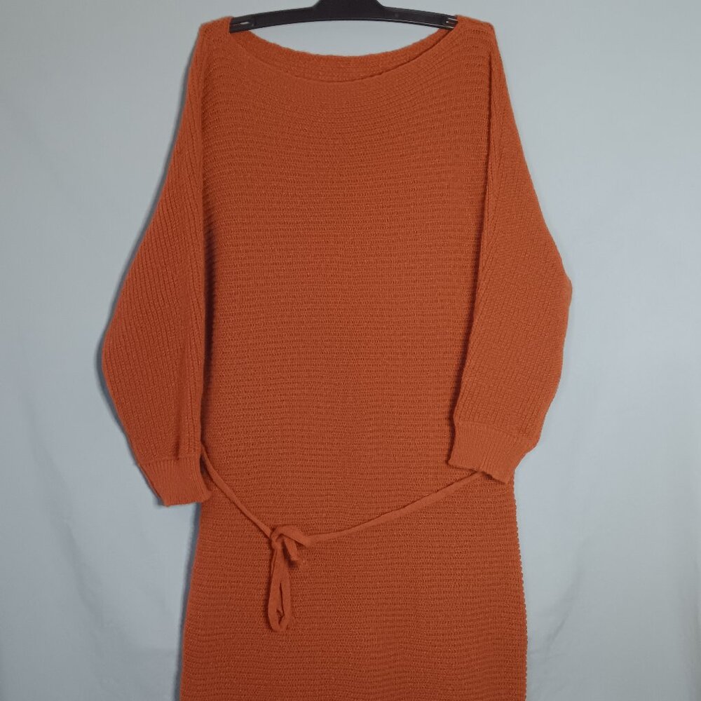 CUPSHE Women Long Sleeve Asymmetric Knitted Sweater Mini Dress